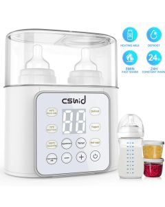 Baby Bottle Warmer, 9-in-1 Fast Milk Warmer Babies Food Heater & Defrost