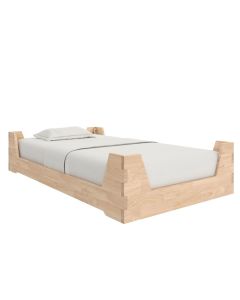 Montessori Toddler Floor Bed with 2 Heights, Natural