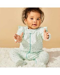 Organic Cotton Baby Girl Onesies 2 Pk Pink/Green