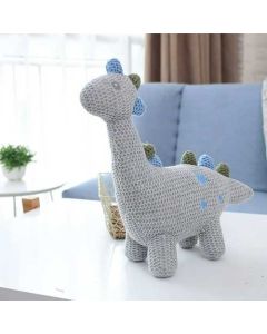 Organic Knitted Stuffed Dinosaur