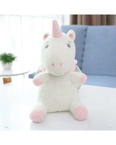 Organic Knitted Stuffed Unicorn